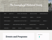 Tablet Screenshot of lansingburghhistoricalsociety.org